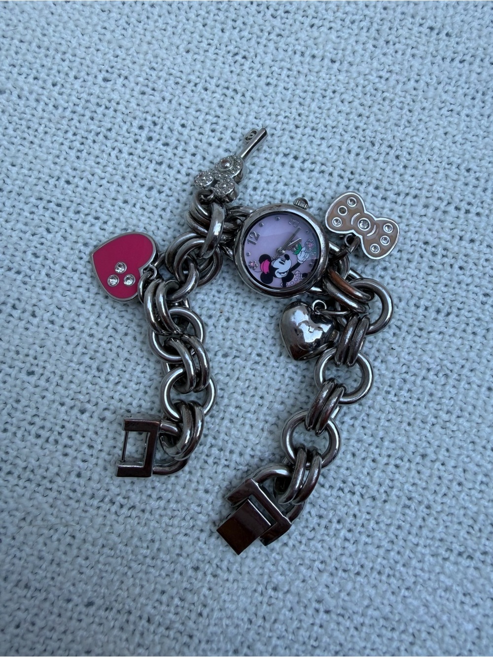 Disney’s Minnie Mouse Charm Bracelet Watch